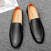levne Pánské nazouváky a mokasíny-pánské plesové boty - bílé nazouvací mokasíny z umělé kůže s elegantním designem pro svatby a formální události