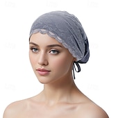 billige Bryllupshodeplagg-Hodeplagg Polyester / bomullsblanding Solhatt Turbaner Bryllup Avslappet Med Blonder Blomst Hodeplagg Hodeplagg