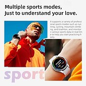 cheap Smartwatch-696 JSwatch6Max Smart Watch 1.43 inch Smartwatch Fitness Running Watch Bluetooth ECG+PPG Pedometer Call Reminder Compatible with Android iOS Women Men Hands-Free Calls Message Reminder IP 67 46mm