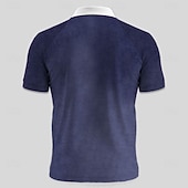  4η Ιουλίου 2026 250η Ανδρικά Αμερικάνικη σημαία Πόλο Κοντομάνικο Μπλουζάκια πόλο Πουκάμισα με γιακά Βίντατζ Καθημερινό ΕΞΩΤΕΡΙΚΟΥ ΧΩΡΟΥ Ένδυση γυμναστικής και άθλησης 3D εκτύπωση Κουμπιά Καλοκαίρι