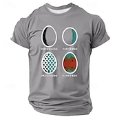  Pasqua Per uomo uova di Pasqua Maglietta Manica Corta maglietta Stampa 3D Girocollo Camicia Designer Casual Feste Ferie Nero Blu Verde Estate Primavera Abbigliamento S M L XL XXL XXXL