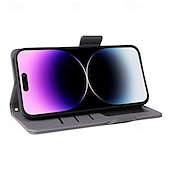 Недорогие Чехлы для iPhone-Чехол для iPhone 16 Pro Max Plus iPhone 15 Pro Max Plus iPhone 14 13 12 11 Pro Max Plus Mini флип-крышка с подставкой магнитная с запястьем ретро TPU PU кожа