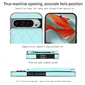 abordables Otras carcasas-teléfono Funda Para Google Píxel 9 Pro Pixel 9 Pro XL Pixel 8 Pro Pixel 8 Funda Trasera con Soporte Ranura para tarjetas Antigolpes Retro TPU Cuero de PU