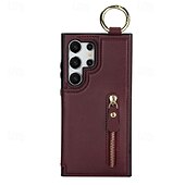 economico Cover Samsung-telefono Custodia Per Samsung Galaxy S24 Ultra Plus S24 FE S23 S22 S21 S20 Ultra Plus FE A55 A35 A25 A15 5G A14 A54 A73 A53 A12 A13 Per retro Con supporto A calamita Cerniera Retrò TPU pelle sintetica