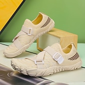 preiswerte Sneaker für Herren-Barfuß-Wasserschuhe für Herren – weiß und orange, schnelltrocknend, verstellbarer Klettverschluss – ideal für Strand- und Wasseraktivitäten