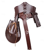 ieftine Accesorii și altele-Retro / vintage Medieval Renascentist Curea în Talie Husă pentru curea Broasca sabie Pirat Viching elfică Pentru femei Viching Pirat Fantezie Halloween Carnaval Performanță Petrecere LARP Adulți