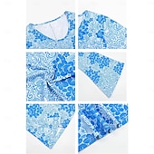 baratos Conjuntos-Retro Vintage Anos 60 Anos 70 Traje Cosplay Roupa Conjunto de acessórios Hippie Mulheres Carnaval Baile de Máscaras Espetáculo Festa Parada do Orgulho Adulto 1 Colar Blusa Brincos
