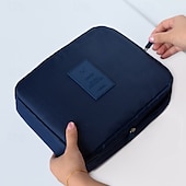 お買い得  荷物と旅行の保管-旅行用メイクアップバッグ、大容量トイレタリーバッグ、化粧品や必需品を収納できるポータブル多機能スクエア収納ポーチ