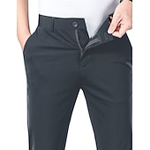 voordelige casual broek-Voor heren Golfbroek Broek Vrijetijdsbroek Stretch broek Zak Effen Sneldrogend Lichtgewicht Volledige lengte Dagelijks Buiten Uitgaan Modieus Casual blauw Khaki