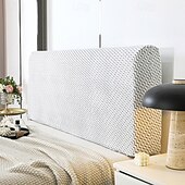 رخيصةأون اكسسوارات الفراش-غطاء لوح رأس السرير من قطعة واحدة من الجاكار المرن لجانب السرير في غرفة النوم، غطاء لوح رأس سهل التنظيف
