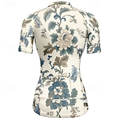 abordables Maillots de mujer-Mujer Maillot de Ciclismo Flor Manga Corta Bicicleta Camiseta Maillot con 3 bolsillos traseros MTB Bicicleta Montaña Secado rápido Diseño Anatómico Capilaridad Transpirable Deportes Amarillo Rosa Azul