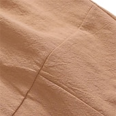 baratos Clássico-Homens Calção Shorts de linho Shorts de verão calções capri Shorts de praia Bolsos Com Cordão Cintura elástica Tecido Conforto Respirável Comprimento da panturrilha Férias Feriado Praia Havaiana Boho