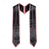 baratos Decoração de Formatura-estola de formatura unissex, faixa de formatura simples, estola de honra para alunos, faixa de cetim de camada dupla com strass, estola de cerimônia de enfermeira e médico