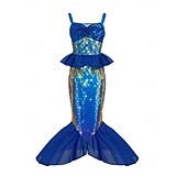 cheap Girls&#039; Costumes-The Little Mermaid Little Mermaid Princess Mermaid Dress Theme Party Costume Cosplay Movie Cosplay for Girls&#039; Kid&#039;s Carnival Masquerade Party Holiday