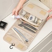 cheap Luggage &amp; Travel Storage-Portable Travel Toiletry Bag, Large Capacity Hanging Makeup Organizer, Handheld Storage Pouch for Travel