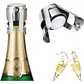 preiswerte Küchenutensilien &amp; Gadgets-Champagnerflaschenverschluss aus Edelstahl, vakuumversiegelter Sektflaschenverschluss, Weinflaschenschoner, Verschlusskappe, Flaschenöffner, Barwerkzeug, tragbarer Edelstahlverschluss,