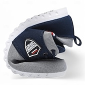 abordables Baskets-Baskets décontractées bicolores en nylon pour hommes avec design à lacets et emblème - des chaussures élégantes pour un usage quotidien