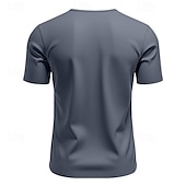 preiswerte Basic-T-Shirts-Herren T Shirt T-Shirt Kurzarmshirt Kurzarm V Ausschnitt Sommer Einfach Mode Designer Basic Klassisch Urlaub Straße Ausgehen Schwarz Weiß Orange Top T-Shirt für Herren