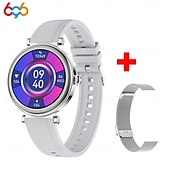 abordables Pulseras inteligentes-696 CF37 Reloj inteligente 1.27 pulgada Pulsera inteligente Bluetooth Podómetro Recordatorio de Llamadas Seguimiento del Sueño Compatible con Android iOS Mujer Hombre Llamadas con Manos Libres