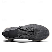 baratos Ténis para Homem-tênis de malha leve e respirável masculino - calçados casuais para caminhada com cadarço para uso diário e viagens