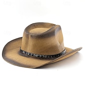levne Klobouk Fedora-Pánské Sluneční klobouk Kovbojský klobouk Krémová Světlá růžová Slaměný provaz Retro styl Módní 18. století Denní Tématický večírek Plná / Jednobarevná Proti sluci cosplay
