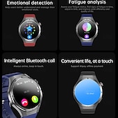abordables Relojes inteligentes-696 ET456 Reloj inteligente 1.56 pulgada Smartwatch Reloj elegante Bluetooth ECG + PPG Podómetro Recordatorio de Llamadas Compatible con Android iOS Hombre Llamadas con Manos Libres Recordatorio de