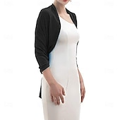cheap Shawls-Women's Wrap Elegant Sleeveless Chiffon Wedding Wraps With Pure Color For Party Spring &amp; Summer
