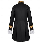 billige Yttertøy-Retro / vintage Kostymer i middelalderstil Steampunk Jakke tailcoat Ytterklær Prins Adelsmann Helfarge Herre Steampunk Karneval Maskerade Fest / aften Voksne Frakk