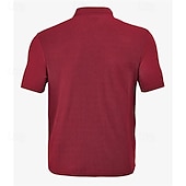 cheap Men&#039;s Button Up Shirts-Men&#039;s Shirt Summer Shirt Casual Shirt Beach Shirt Button Up Shirt Black White Burgundy Navy Blue khaki Short Sleeve Plain Shirt Collar Vacation Hawaiian Front Pocket Clothing Apparel Polyester