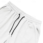 abordables Lâche-Homme Gauffré Pantalons Pantalons Amples Boutons Uni Portable Longueur complète Extérieur Quotidien Camping &amp; Randonnée Vacances Mode Noir Blanche