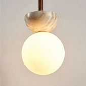 abordables Suspension-13 cm Design de Lanterne Suspendue Formes Géométriques Suspension Pierre Verre Style Artistique Style Formel Le style rétro ancien Rustique 110-120V 220-240V