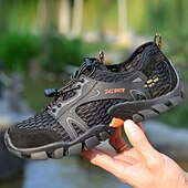 baratos Ténis para Homem-calçados masculinos para caminhadas ao ar livre, malha respirável com sola durável, calçados confortáveis para trilhas