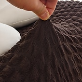 baratos Capa do sofá futon.-1pc capa elástica para sofá de chão sem braços capa para sofá preguiçoso relax seersucker capa elástica para sofá único capa de almofada para sala de estar casa