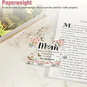 economico Forniture per feste-affascinante targa puzzle a forma di fiore in acrilico - regalo perfetto per la mamma da parte di figlia o figlio ideale per compleanni natale &amp;anniversari elegante arredamento scrivania