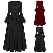 halpa Pukeutua-Keskiaika Renessanssi Coctail-asu Mekot Tanssiaispuku Outlander Haltia Naamiaispuku Naisten Kelttiläinen Fantasia Kuninkaallinen Halloween Karnevaali Naamiaiset LARP Ren Faire Festivaali Aikuisten