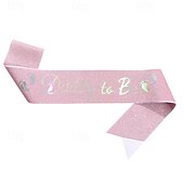baratos Evento e suprimentos de festa-faixa de decoração para chá de bebê, sálvia &#039;futura mamãe&#039; &amp;Faixas para &quot;futuros pais&quot;, 5 cores com tecido brilhante, presente de maternidade para futuros pais&quot;