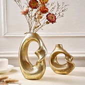cheap Vases &amp; Basket-Minimalist Spiral Circle Vase, Resin Home Decor for Dining Room, Hotel, Restaurant, Tabletop and Entryway Decoration, Ideal for Floral and Green Plant Hydroponics, All-Season Use