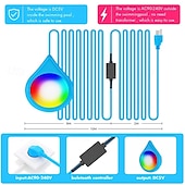 cheap Indoor Wall Lights-LED Pool Lights with Cord and APP Control Smart Magnetic Lamp IP68 Waterproof Color Changing for Inground Aboveground Pools