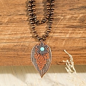 abordables Colliers et pendentifs-Femmes Collier ancien Rue Feuille Colliers