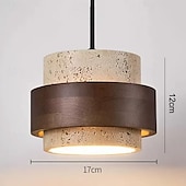 abordables Suspension-17 cm Design de Lanterne Suspendue Formes Géométriques Suspension Pierre Style Artistique Style Formel Le style rétro ancien Rustique 110-120V 220-240V