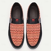 levne Neformální-pánské neformální slip-on boty, zářivý vlnitý vzor, lehké pohodlí, obuv městské módy