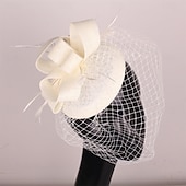 preiswerte Faszinator-Kopfstück Federn Sinamay Hochzeit Abendgesellschaft Elegant Hochzeit Mit Feder Kopfschmuck Kopfbedeckung