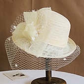 cheap Fascinators &amp; Hats-1950s Retro Vintage Hat Women's Valentine's Day Derby Ascot Horse Racing Festival Adults' Hat All Seasons