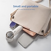 abordables Ventilateurs-Ventilateur portable pliable à main et de table mode compresse froide réglages du vent à 5 vitesses rechargeable par USB-C mousqueton intégré base antidérapante mode double refroidissement et