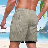 abordables Animales &amp; Aves-Hombre Animal Gracioso Boxers de Natación Pantalones de Natación Pantalones de Surf Media cintura Ropa de calle Hawaiano vacaciones en la playa Bolsillos laterales Forro de malla Cintura elástica con