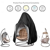 cheap Sofa Cover-Patio Hanging Chair Cover - Egg Swing Cocoon Chair Cover with Zipper, Outdoor Waterproof Windproof Durable Heavy Duty Garden Furniture Protector