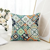 billiga boho stil-Mandala bohemisk dekorativ kuddöverdrag 1 styck mjukt fyrkantigt soffkuddcase kuddfodral för sovrum vardagsrum soffa stol