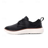 cheap Men&#039;s Sneakers-Men&#039;s Navy Blue Leather Oxford Shoes – Classic Lace-Up Dress Shoes for Business &amp; Formal Events
