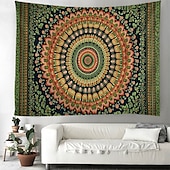 halpa Mandala Matto-Mandala boheemi riippuva seinävaate taideteos suuri seinävaate muraalikoristelu valokuvatausta peiteverho koti makuuhuone olohuoneen koristeena