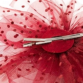 baratos Capacete de Casamento-Peça para Cabeça Tule Penas Casamento Festa de Noite Elegante Casamento Com Penas Capacete Chapéu